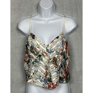 Vintage Victoria’s Secret Gold Label Women’s Size Medium Floral Print Cami Top